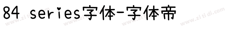 84 series字体字体转换